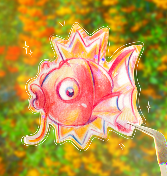 Magikarp Holographic Sticker ⋆౨ৎ˚⟡˖࣪